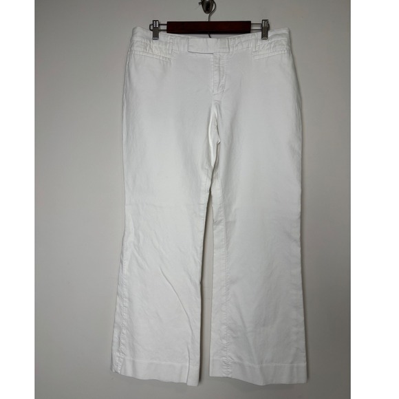 GAP Pants - Gap Womens Modern Boot Cut Pants Size 12A Optic White Mid Rise Flare Trousers